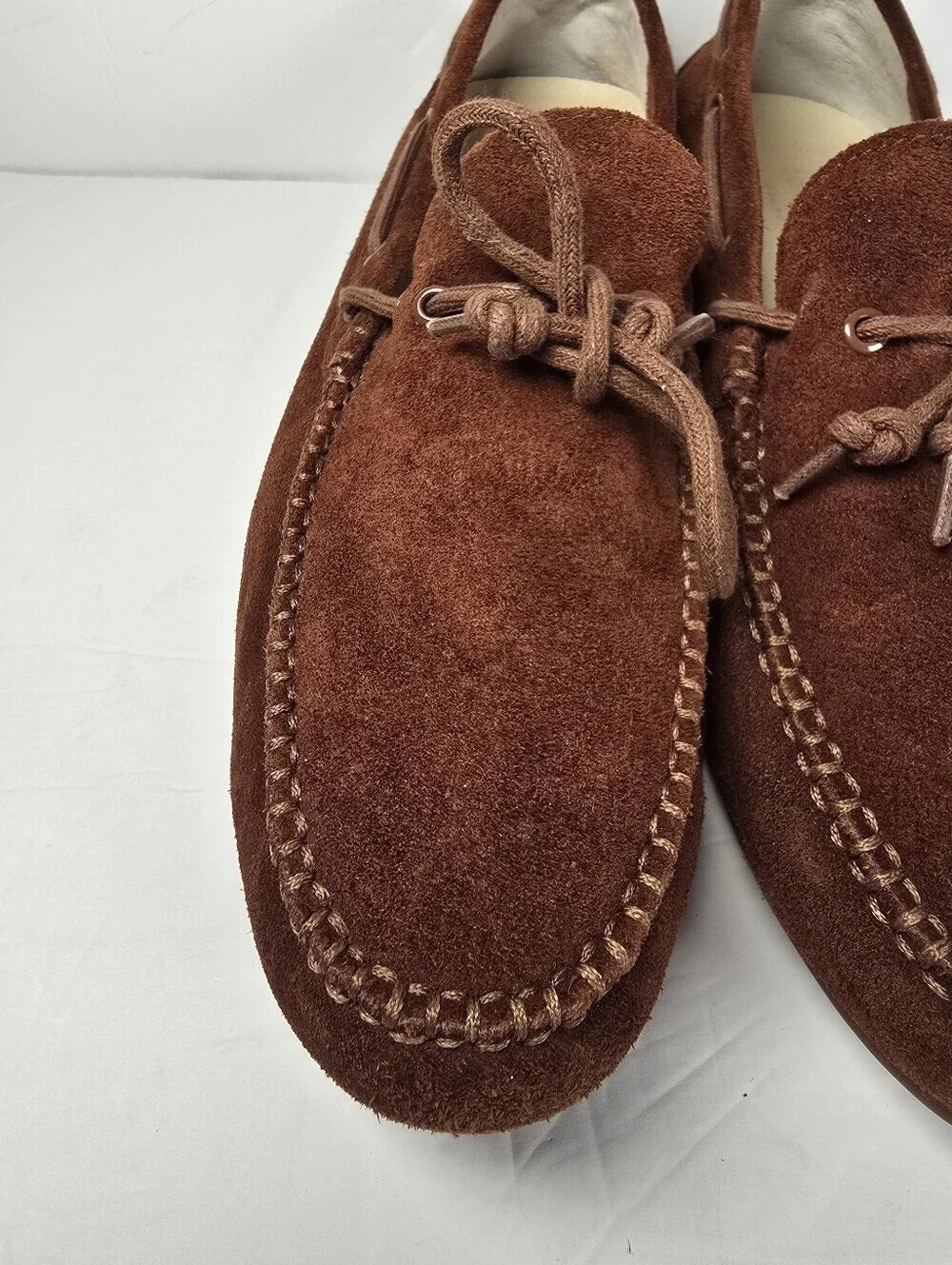 NWOT Cole Haan Mens Air Grant Driver Suede Slip-on Brown Loafers Shoes size 10.5